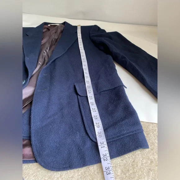 Lands’ end 100% wool navy blazer size 44 L lands end